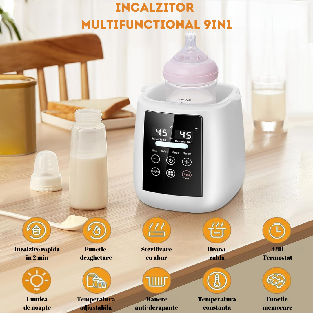 Set Incalzitor biberon 9 in 1 + ACESORII